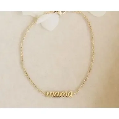 Maive Jewelry- Script Mama Bracelet