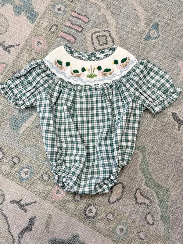 Mallard Smocked Girl Bubble