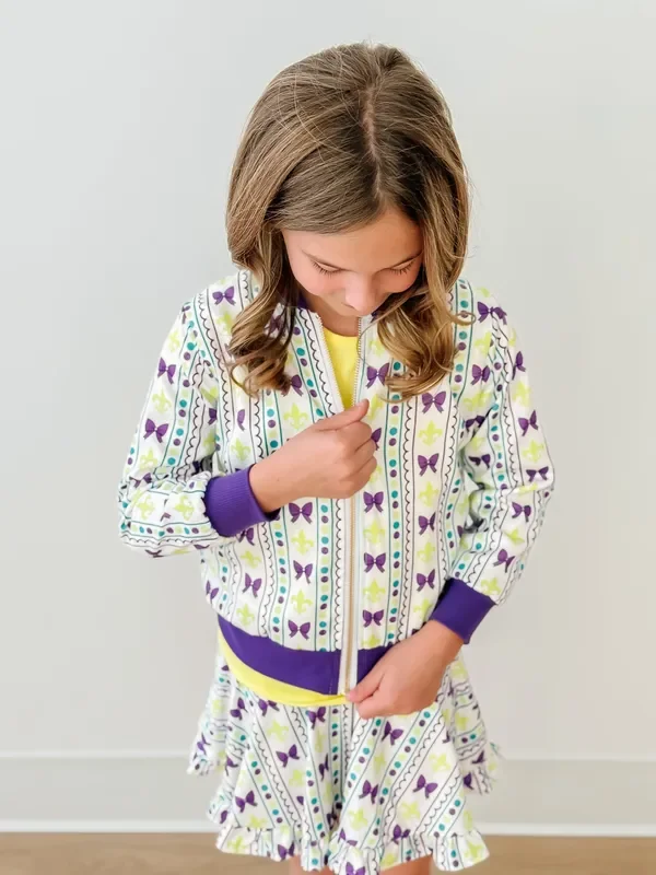 Mardi Gras Satin Jacket