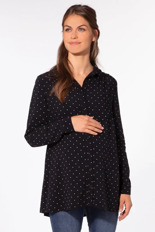 Maternity and nursing shirt blouse