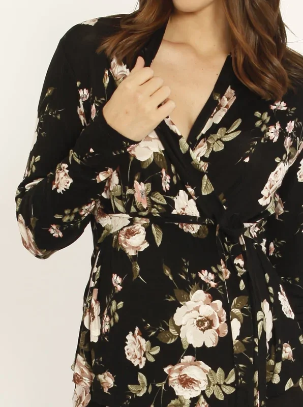 Maternity Kimono Top – Floral