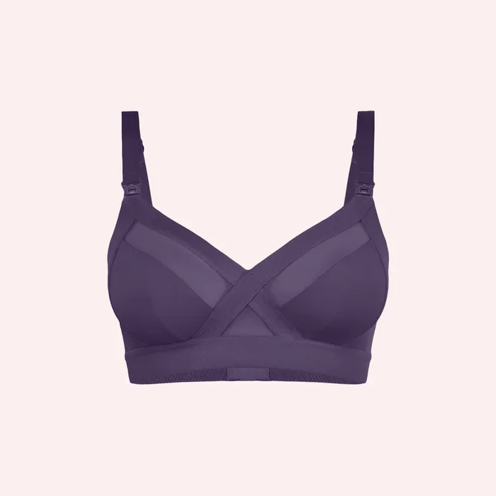 Maternity Support Wirefree Bralette – Mulberry