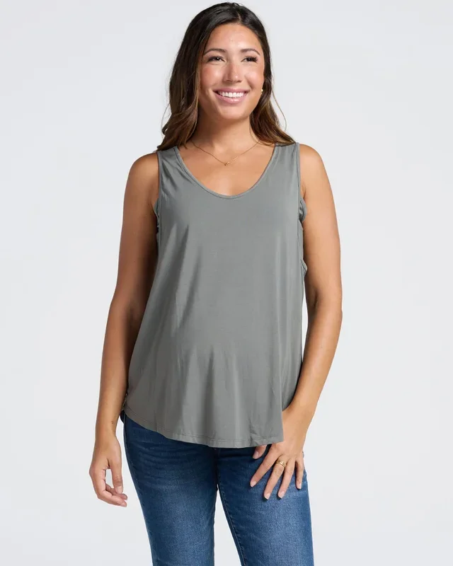 Maternity Swing Tank with Nursing Access in Sage
