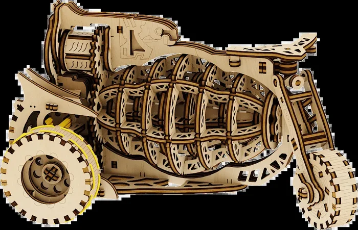Mechanical Wooden Model – Machine Starbike 149 Pcs by Wise Elk