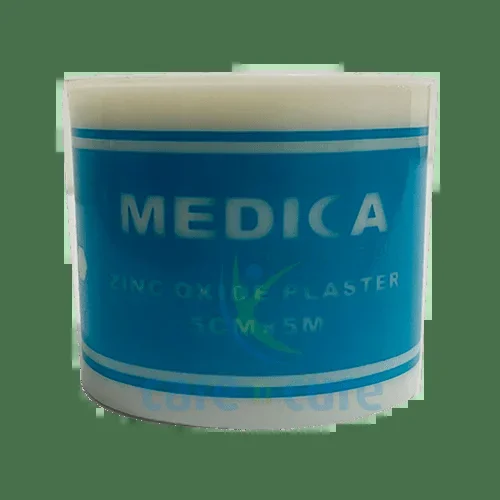 Medica Zinc Oxide Plaster 5 cm X 5 M With Cover