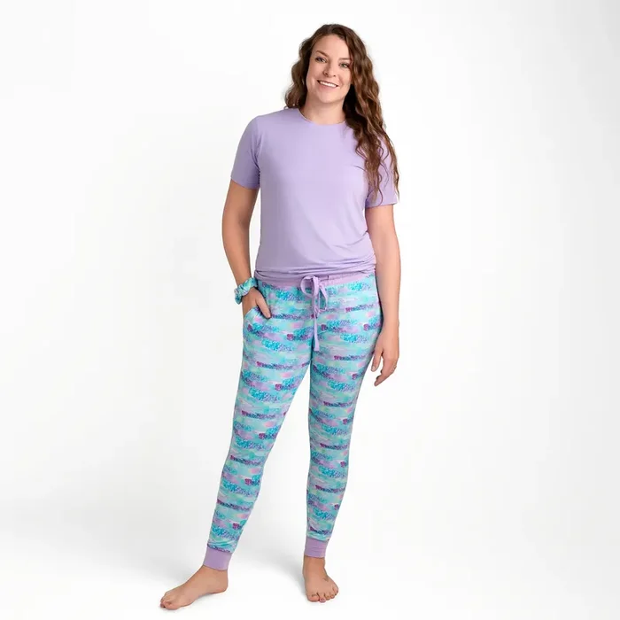 Mermaid Glitter | Women’s Bamboo Jogger Pajama Pants