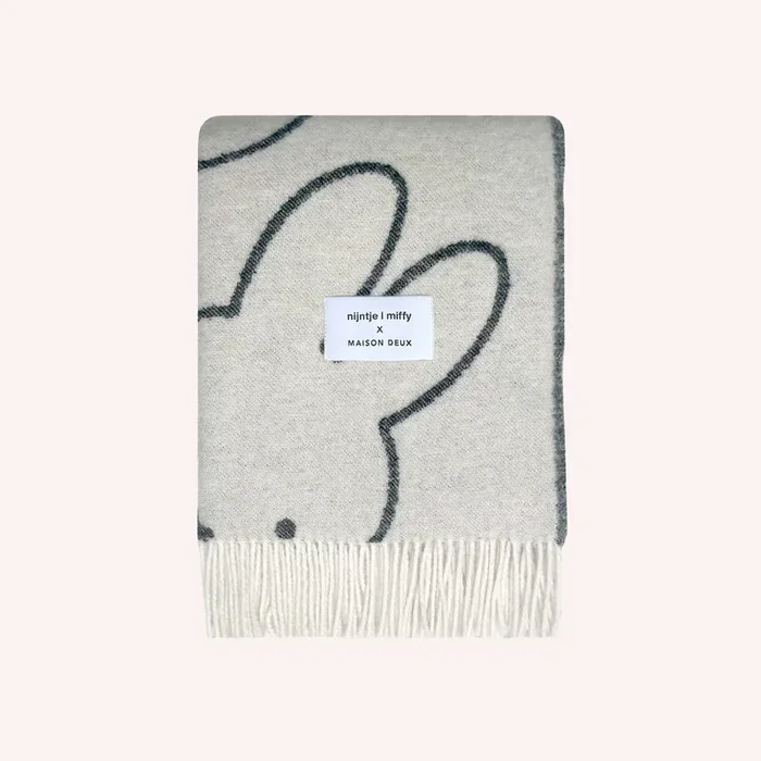 Miffy Blanket – White/Black