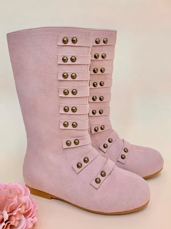 Military Style Studded Boots By Liv and Mia