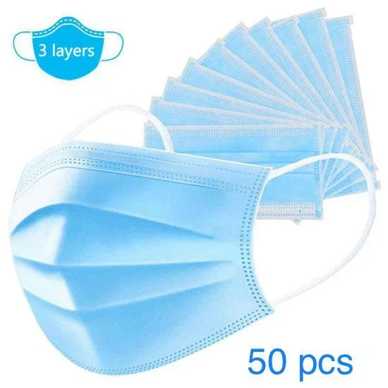 Milkon 3 Ply Ear Loop Mask – Box Pack Of 50 Pieces