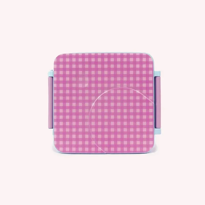 Mini Bento Lunch Box – Lilac Gingham