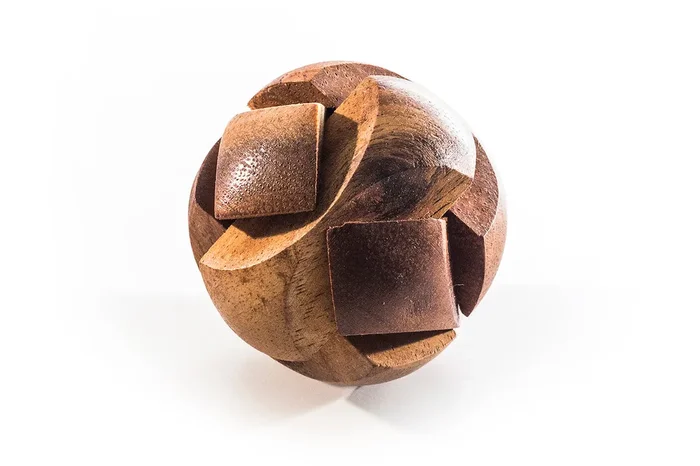 Mini Japanese Ball Puzzle – Mechanical Wooden Brain Teaser Puzzles For Adults And Teens