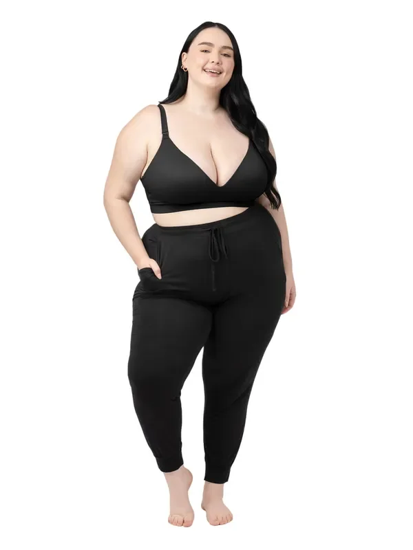 Minimalist Maternity & Nursing Bra | Black