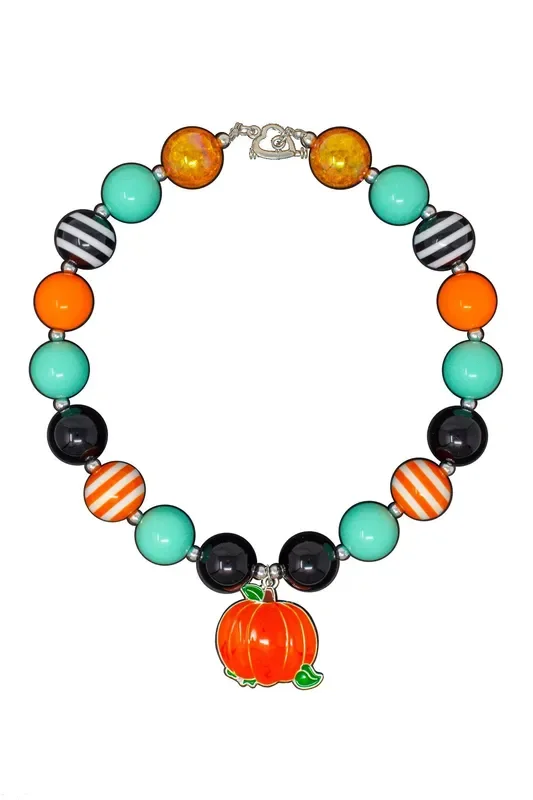 Mint Pumpkin Bubblegum Necklace