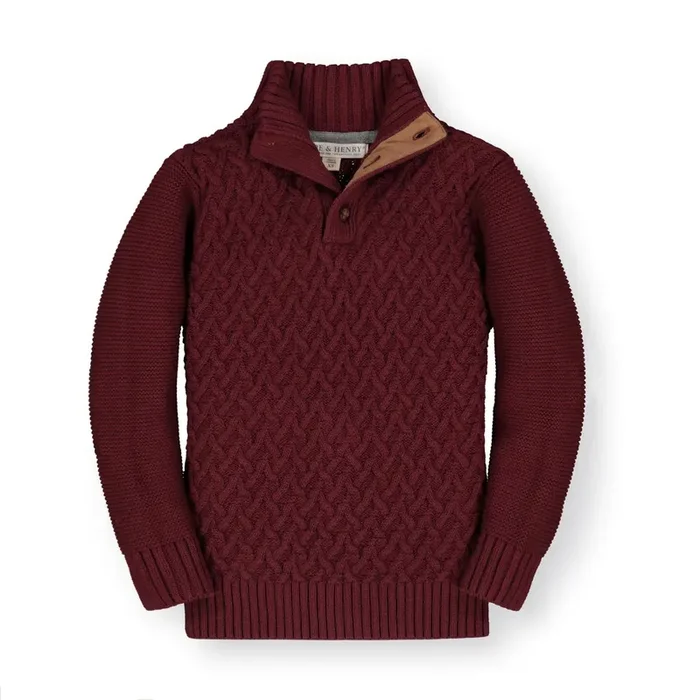 Mock Neck Cable Sweater – Baby