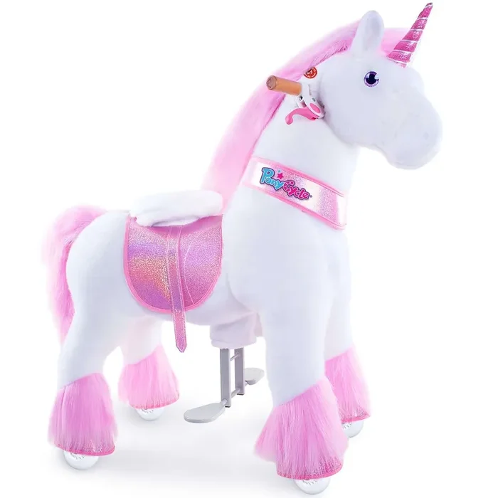 Model U Ride-on Plush Unicorn Age 4-8 Pink