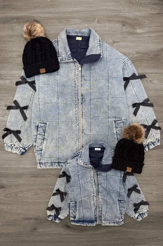 Mom & Me – Bow Denim Jacket