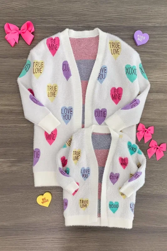 Mom & Me – Candy Hearts Cardigan