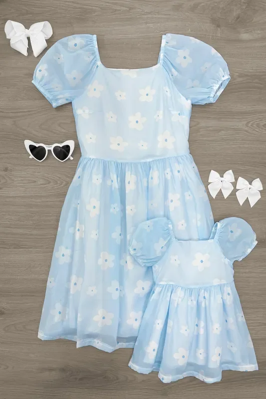 Mom & Me – Flower Print Dress