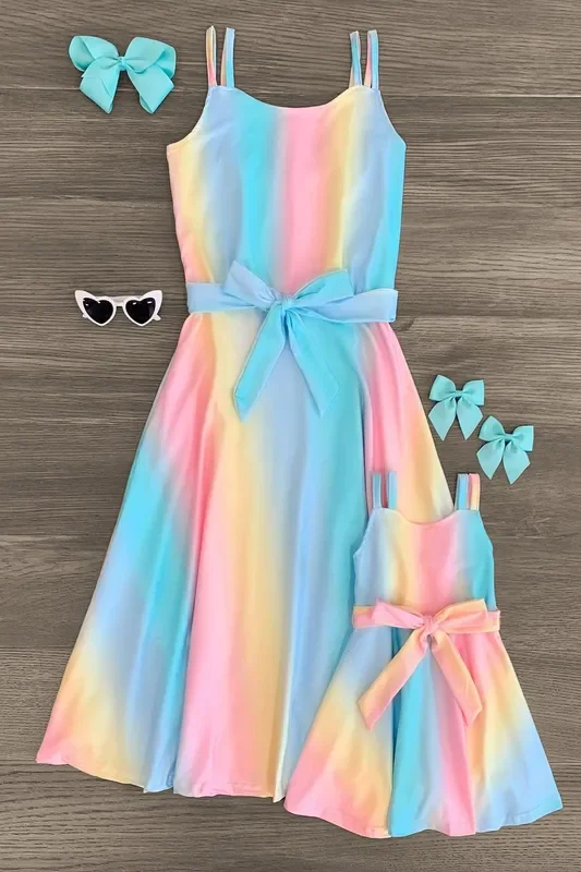 Mom & Me – Ombre Pastel Tank Dress