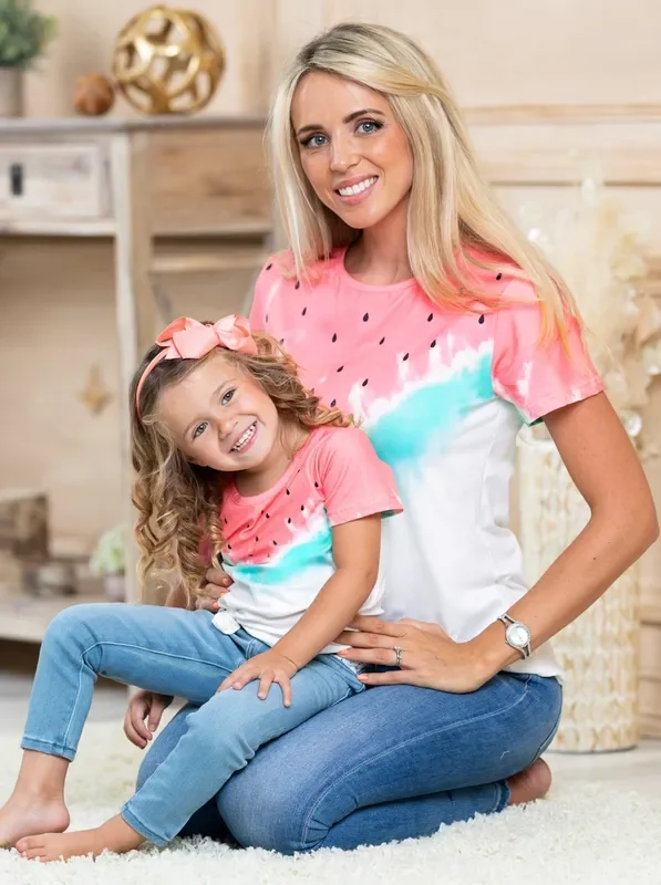 Mommy and Me Be Like a Watermelon Top