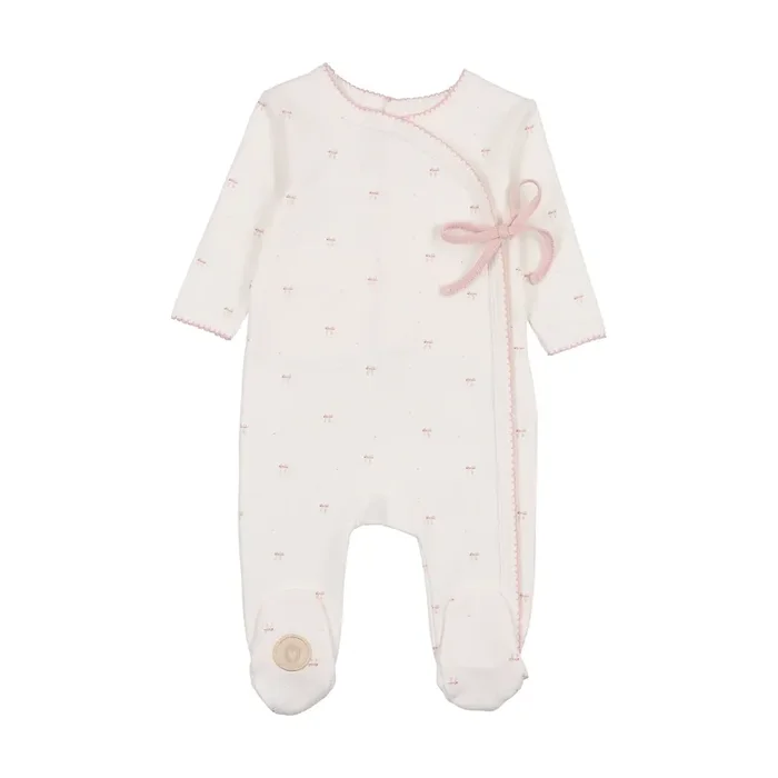 Mon Tresor Bebe Bow Wrap Footie