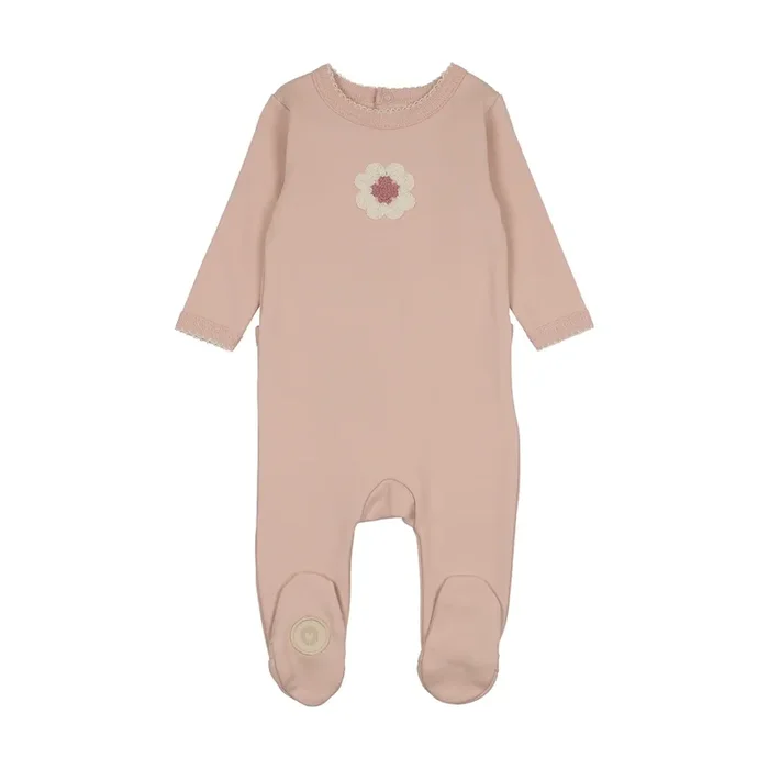 Mon Tresor Bebe Geo-Floral Footie
