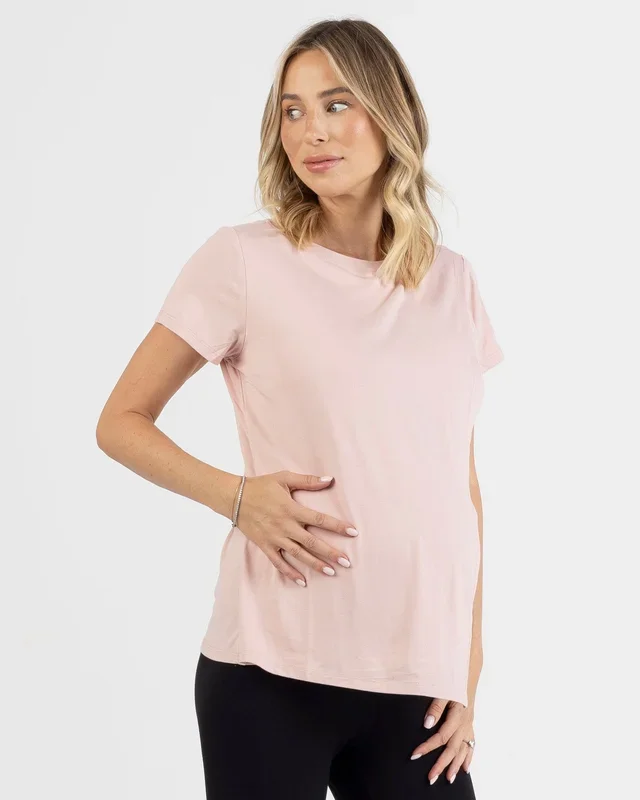 Monique Maternity Nursing Petal Top – Blush Pink