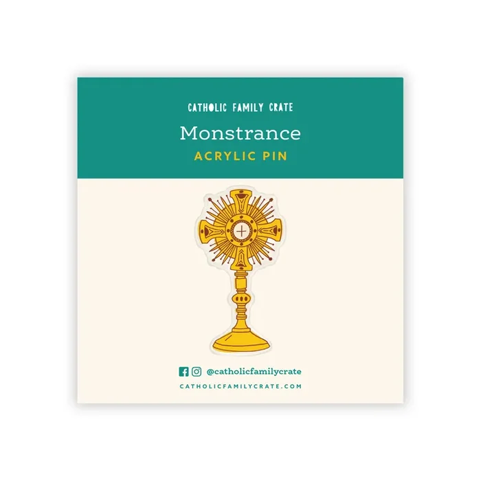 Monstrance Acrylic Pin