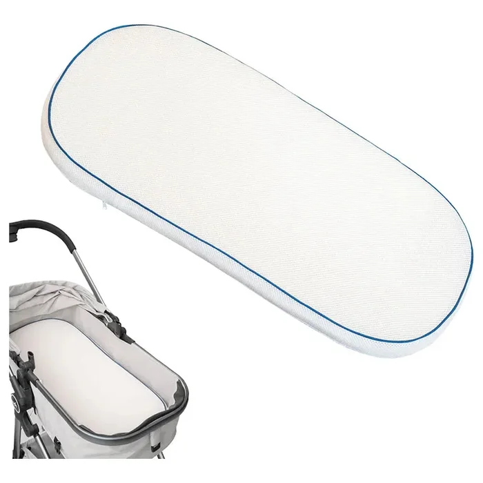 Moon – Crib & Pram Mattress Classic Foam Moses Basket Mattress (White)