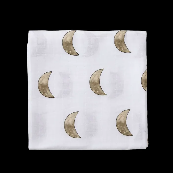 Moon – Organic Cotton Muslin Swaddle Blanket