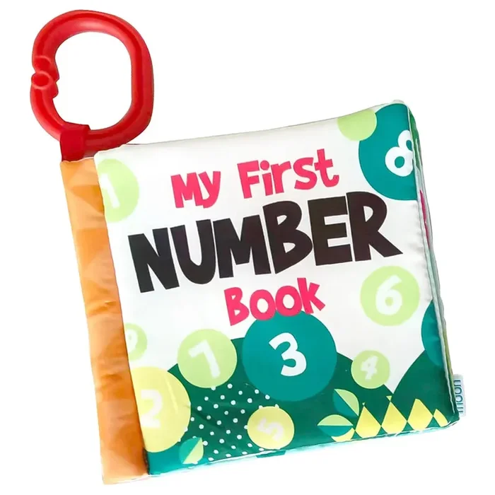 Moon – Soft Education Book with Detachable Clip – Numbers