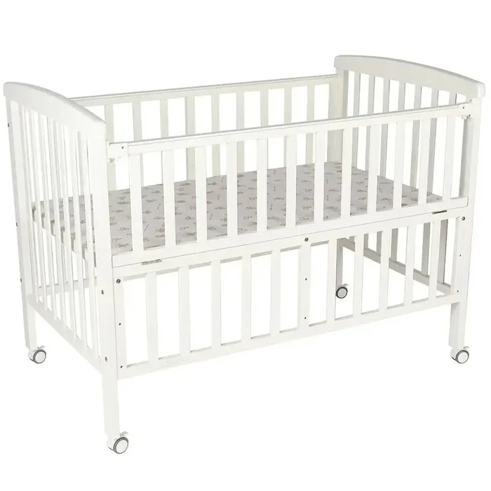 Moon – Wooden Portable Crib – 129 x 69 x 96 cm (Dark chocolate)