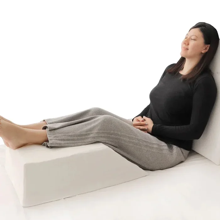Moon Leg Elevation Pillow – White