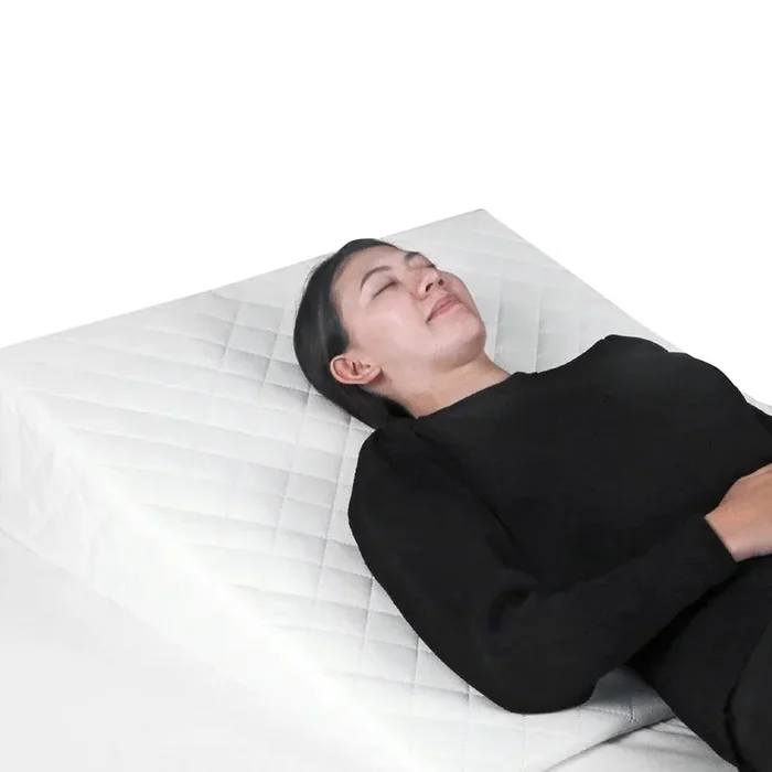Moon Wedge Pillow For Gerd Acid Reflux – White