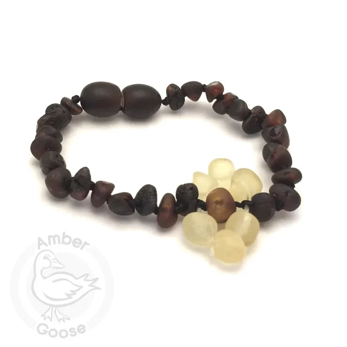 Mother Goosse Amber Flower Baby Bracelet