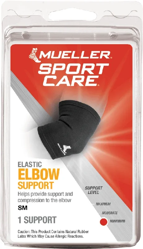 MUELLER ELASTIC ELBOW SUPP BL S