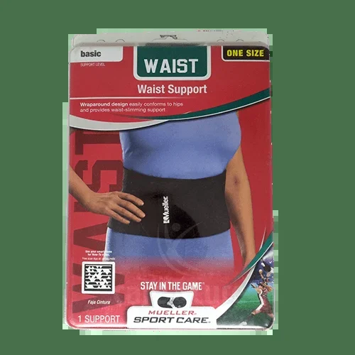 Mueller Waist Support Black Onesize 68127