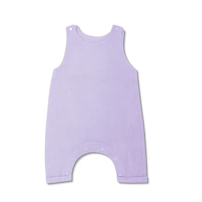 Muslin Snap Jumpsuit – Lavender