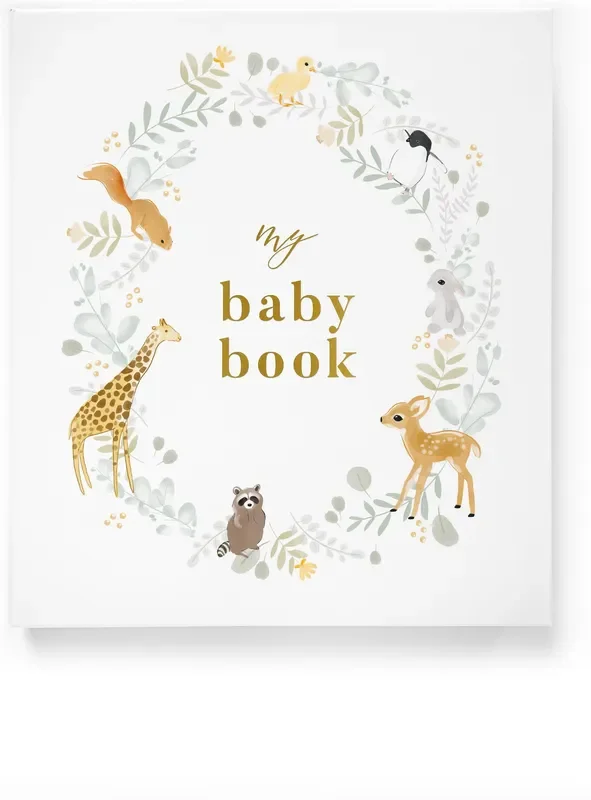 My Baby Book – Baby Memory Book – Animals