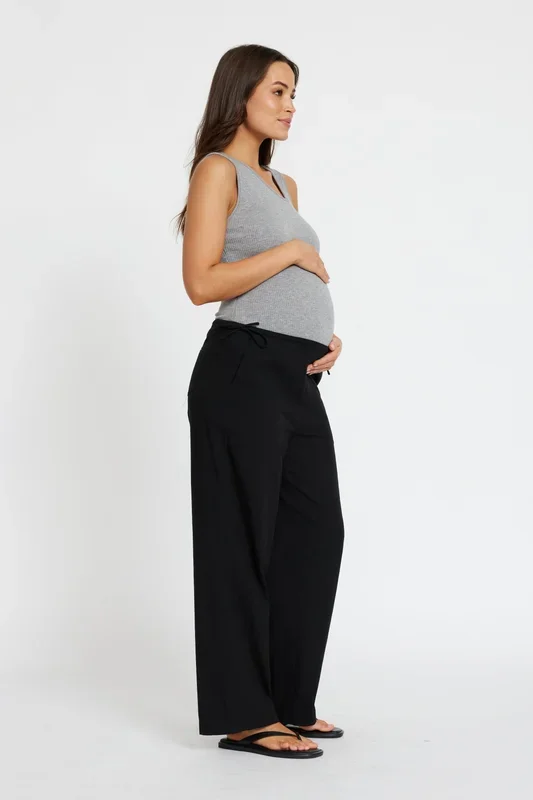 Myra Barrel Leg Pant – Black