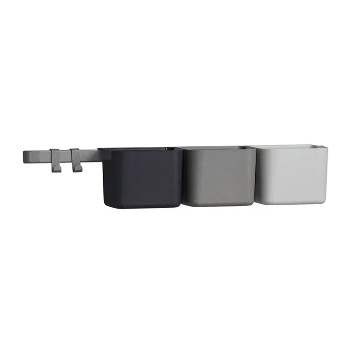 Natart Tulip Leander Organizers – Dusty Grey (3 Pcs, 1 Long Rack, 2 Hooks)