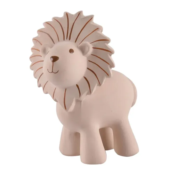 Natural Rubber Teether, Rattle, and Bath Toy – Lion