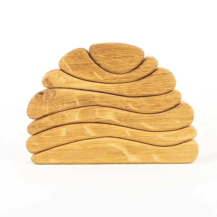 Natural Wood Stacking Toy