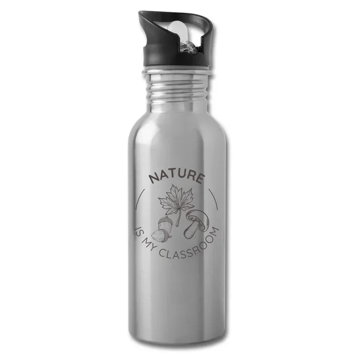 Nature is My Classroom Sustainable Stainless Steel Water Bottle for Kids and Adults