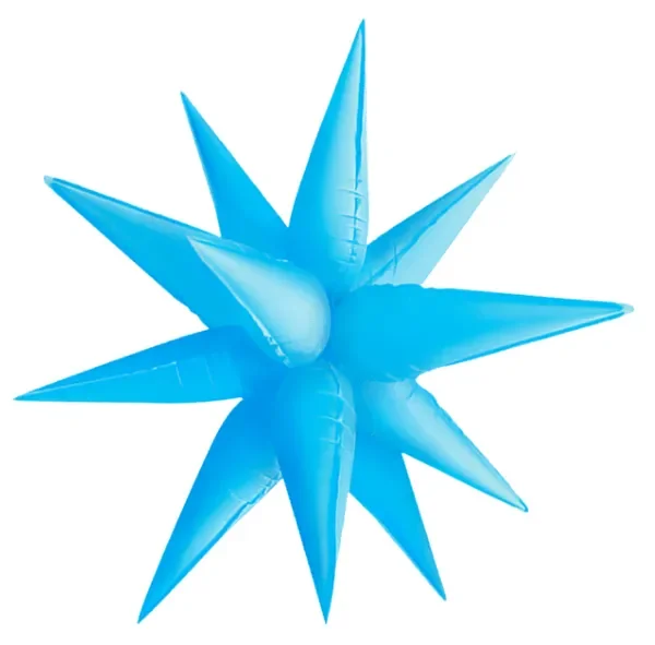 Neon Blue Starburst Cluster Balloon – 19 “, 26 “, 40 “