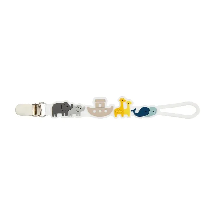 Noah’s Ark Silicone Pacifier Clip
