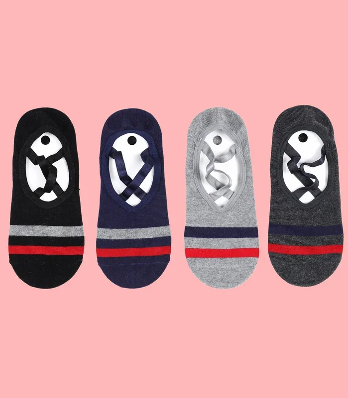 Non-Slip Women’s Hospital Socks (Stripes)