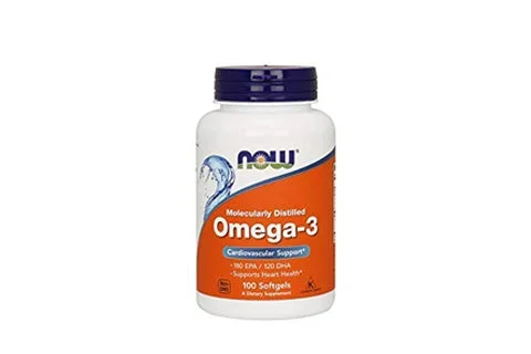 NOW Omega 3 1000mg Softgels 100’s