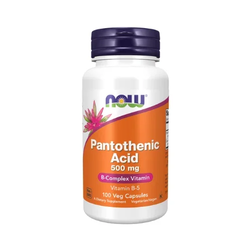 NOW Pantothenic Acid 500 Mg Veg Capsules