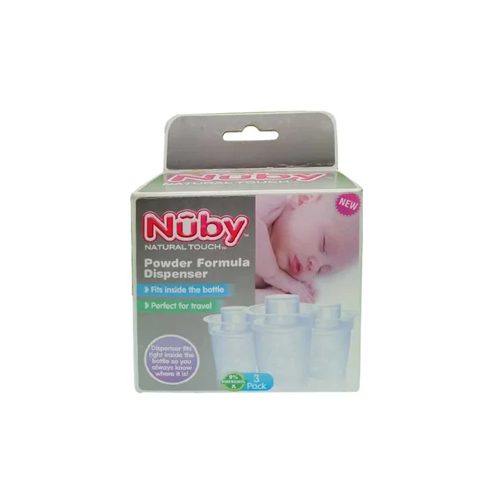 Nuby Natural Touch Powder Milk/Formula Dispenser 3 Pack 67617